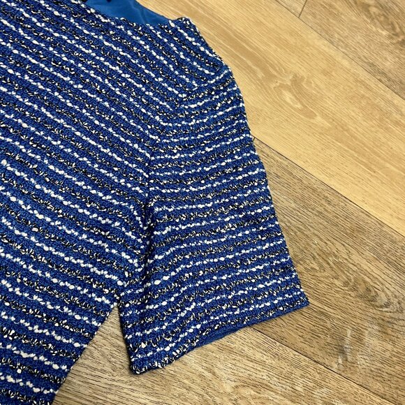 ST.JOHN “Butterfly Ribbon Tweed Knit Shesth Dress Size 8 NWOT 1395$ - Picture 7 of 15